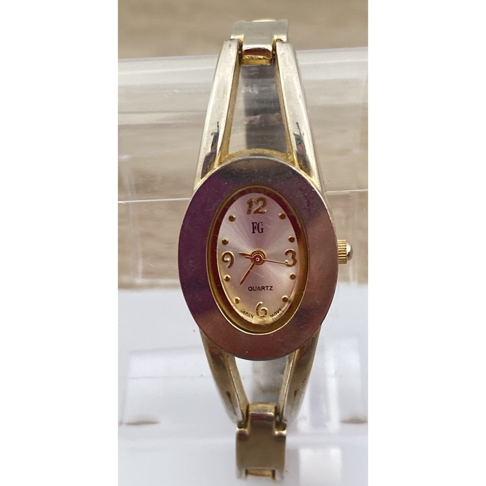 Vintage Ladies Advance FG Watch w/Rare Cuff Braclet Gold Band